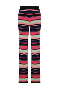 CAREY STRIPED KNITTED PANTS