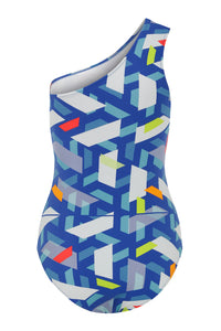 Stacy Blue Graphic Swimsuit