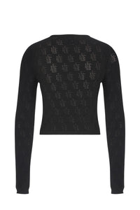 Vera Black Knitted Top