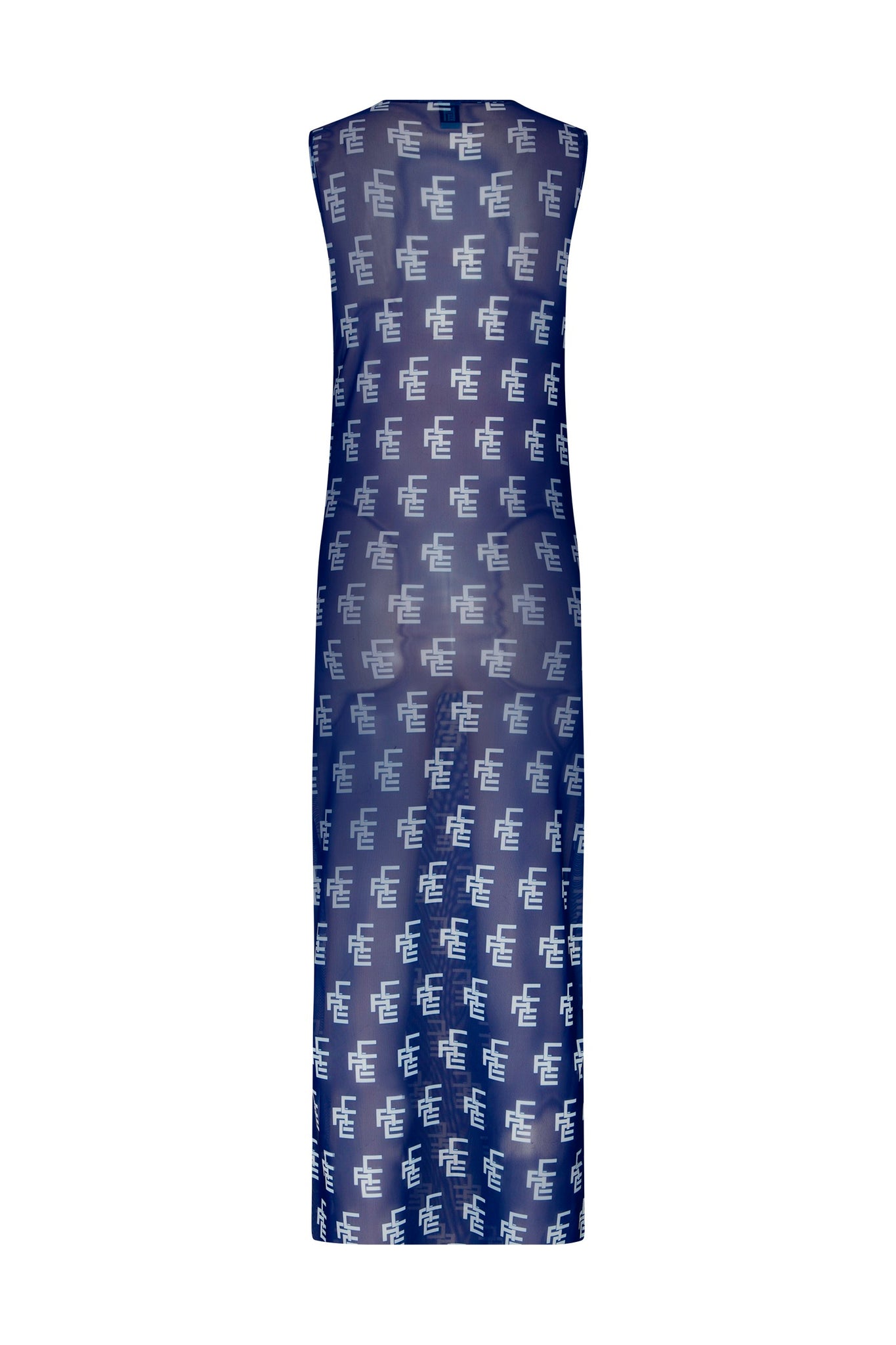 Adele Monogram Mesh Dress