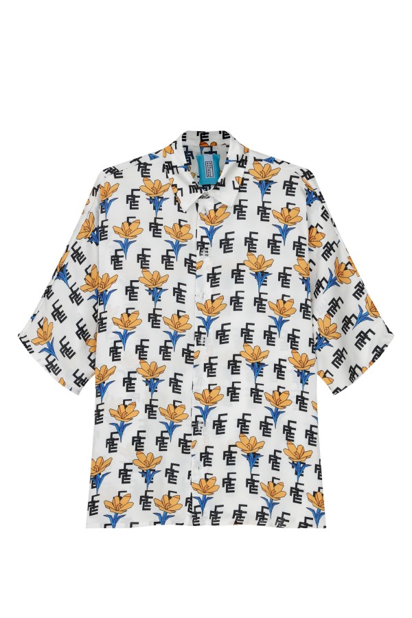 Andy Monogram Pajama Shirt TN